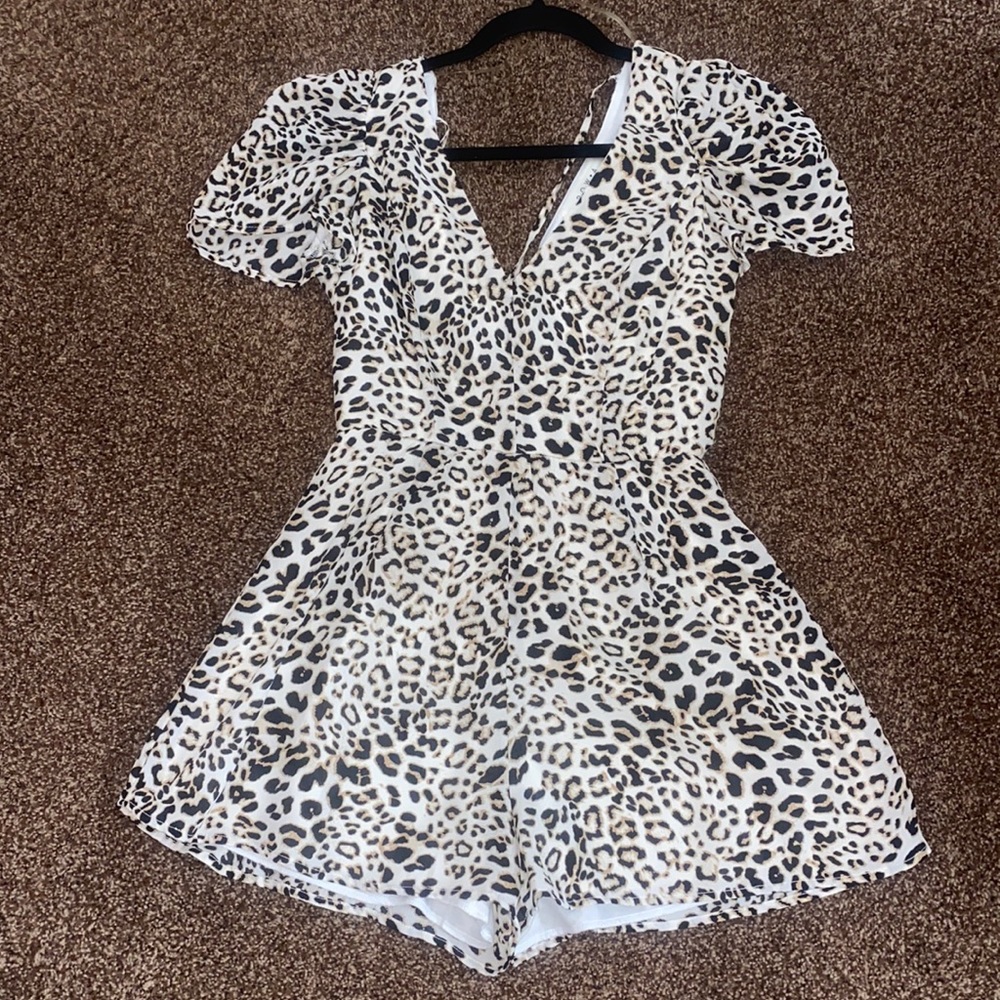 Cheetah Print Romper